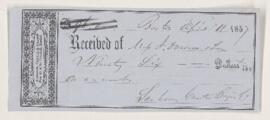 Receipt, 11 April 1857