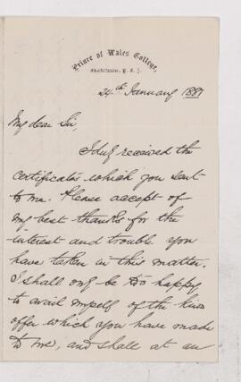 Letter, 24 January 1881