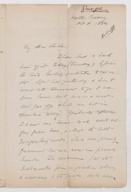 Letter, 8 October 1882