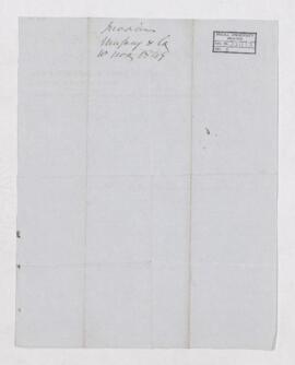 Account, 10 November 1849