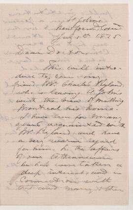 Letter, 1 July 1875