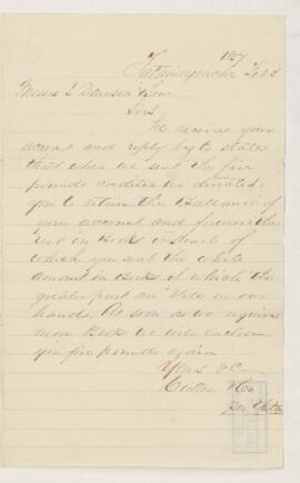 Letter, 3 February 1857