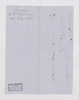 Account, 8 March 1850