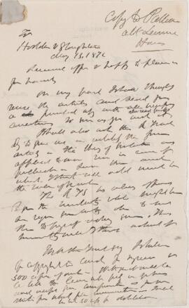 Letter, 13 May 1872