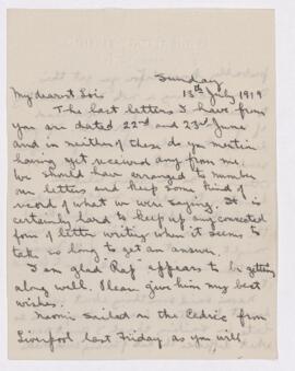 Letter, 13 July 1919