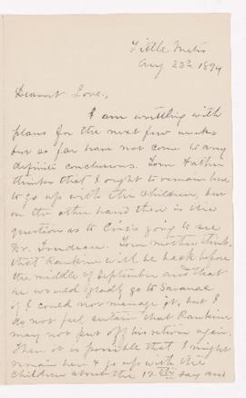 Letter, 23 August 1894