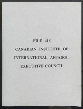 Canadian Institute of International Affairs : Executive Council