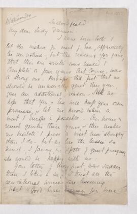 Letter from Annie Williamson