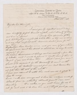 Letter from W.F. Ferrier to B.J. Harrington.