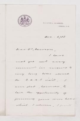 Letter, 6 December 1883