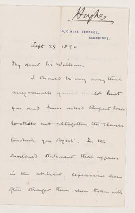 Letter, 29 September 1890