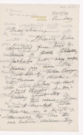 Letter, 19 November 1894