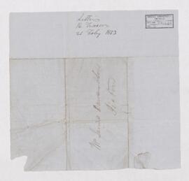 Letter, 21 August 1853