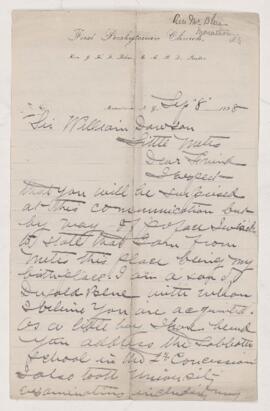 Letter, 8 September 1898