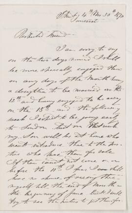 Letter, 30 April 1870