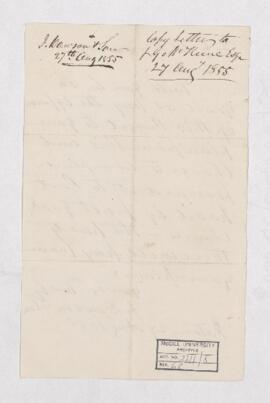 Letter, 1855