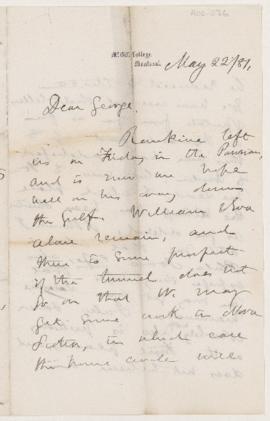 Letter, 22 May 1881