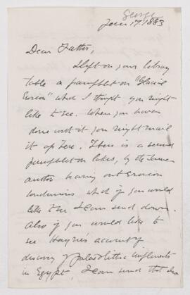 Letter, 17 January 1883