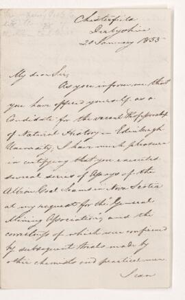 Letter, 20 January 1855