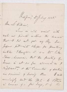 Letter, 2 January 1888