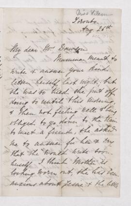 Letter, 26 August