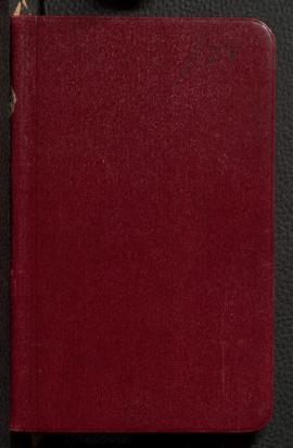 Private diary, 1898-1899