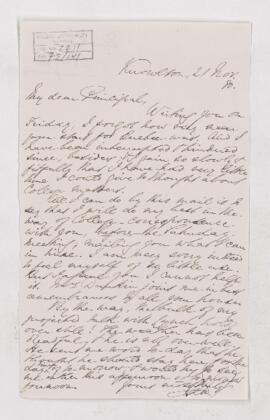 Letter, 21 November 1880