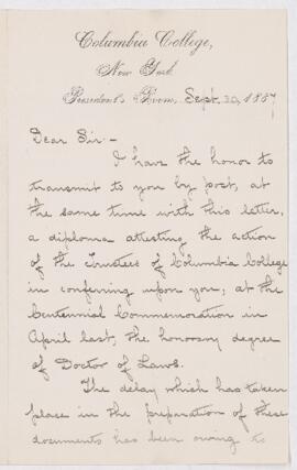 Letter, 30 September 1887