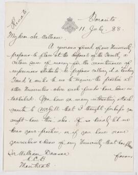 Letter, 11 July 1888