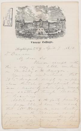 Letter, 7 April 1870