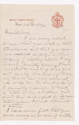 Letter, 26 November 1894