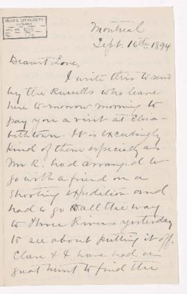 Letter, 16 September 1894