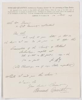 Letter, 14 November 1888