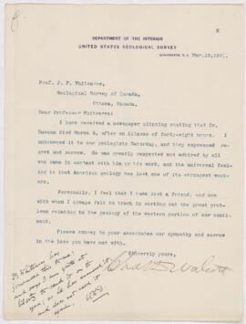 Letter, 12 March 1901