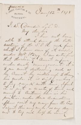 Letter, 12 January 1878