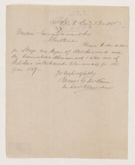 Order, 8 December 1856