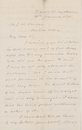 Letter, 16 January 1872