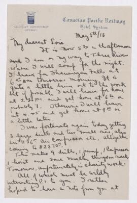 Letter, 8 May 1913