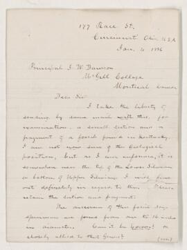 Letter, 4 January 1886