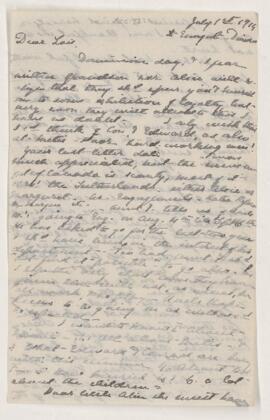 Letter, 1 July 1914