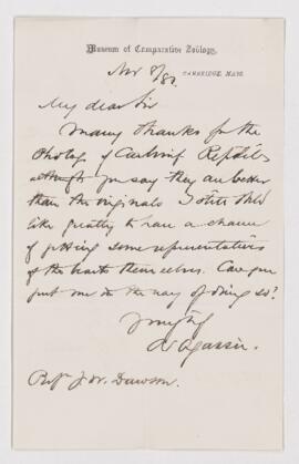 Letter, 8 November 1882