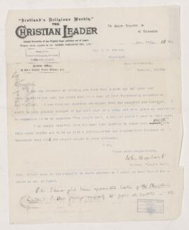 Letter, 27 November 1895