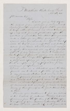 Letter, 4 November 1848