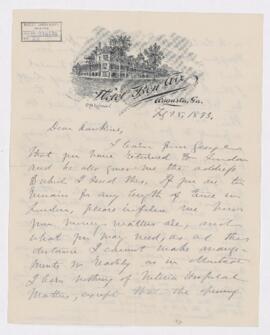 Letter, 25 February 1893