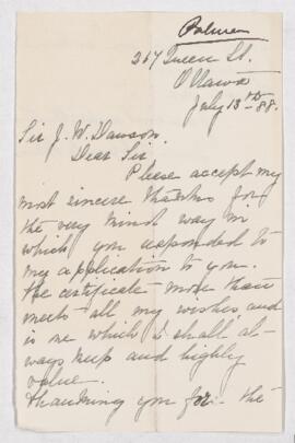 Letter, 13 July 1888