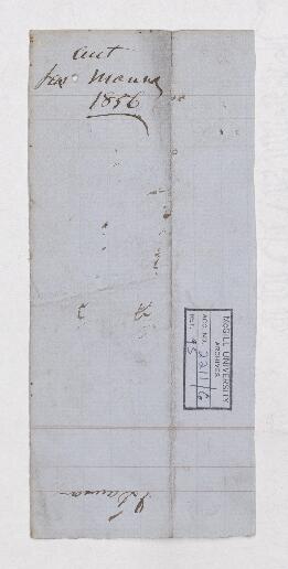 Account, 7 March 1856