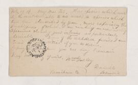 Letter, 19 February 1878