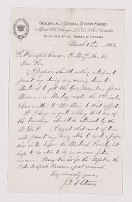 Letter, 1 March 1883