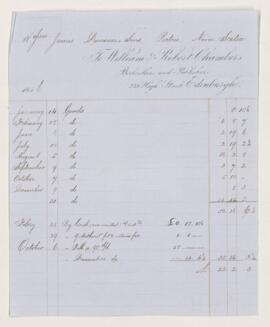 Account, October 1856