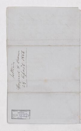 Letter, 29 April 1856